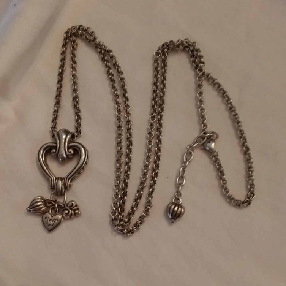 Vintage Brighton Blaire heart pendant necklace